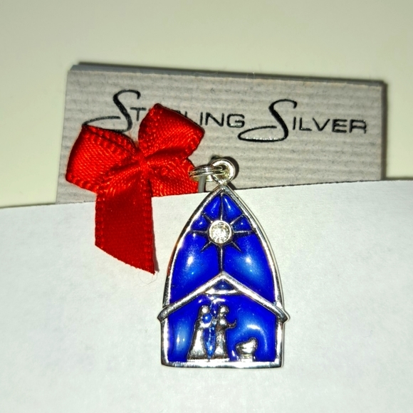 NIB Nativity Charm Sterling Silver - Picture 2 of 6